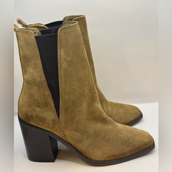 Marc Fisher LTD Size 8 Women's Tan Kristie Suede Ankle Boots - Picture 2 of 10